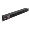 Блок розеток EXEGATE SERVERPRO PDU-19H001 AL-10С13-C14-SW EX280859RUS